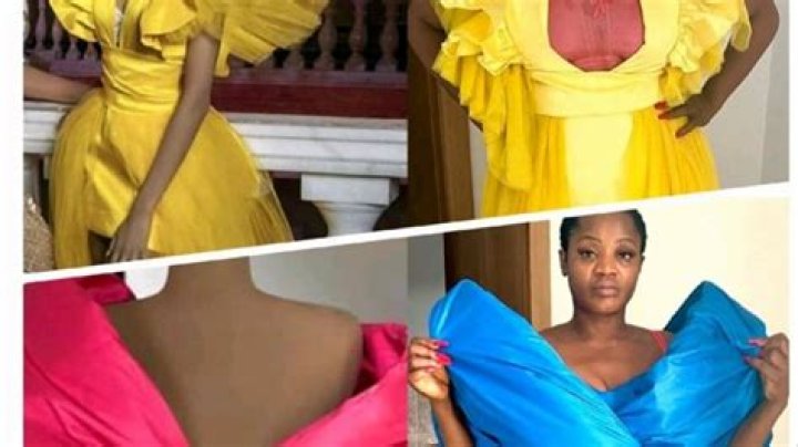 
‘This Tailor Is Wicked’- Fans React As Uche Ogbodo Shares Photos Of What She Ordered Vs What She Got 
